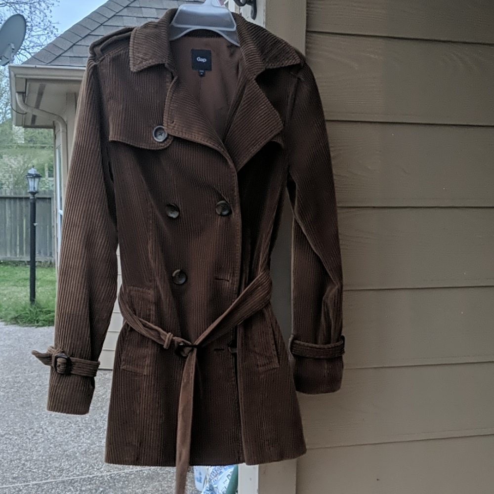 Corduroy peacoat
